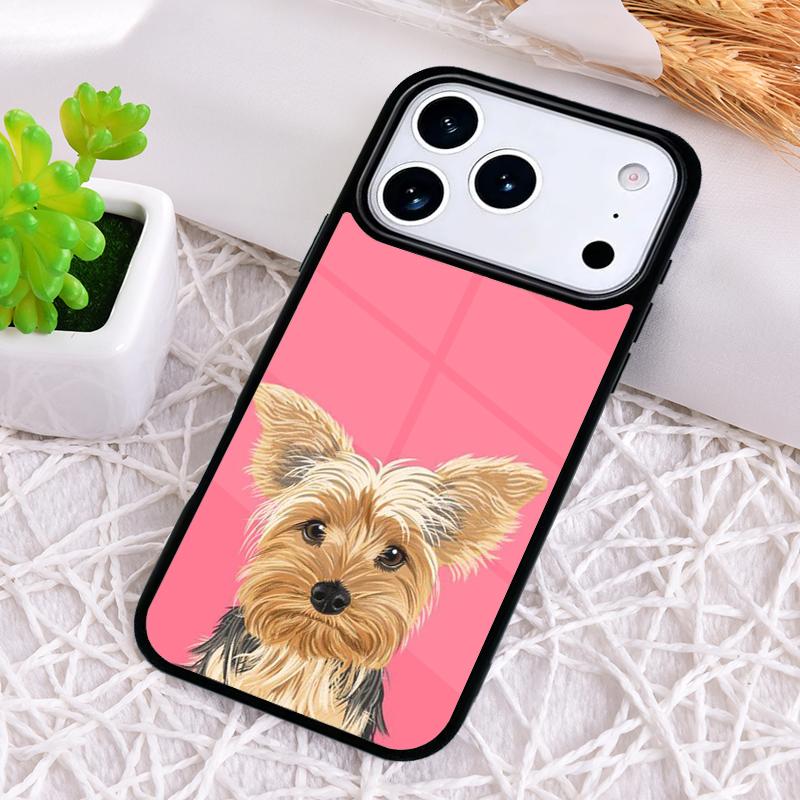Yorkshire Terrier Dog Soft Shockproof Phone Case for iPhone 17 Air 16e 15 11 12 14 13 Pro Max Cover Coque