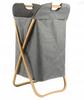 BAMBOO LAUNDRY BASKET, Large, Foldable, Standing, for Storage