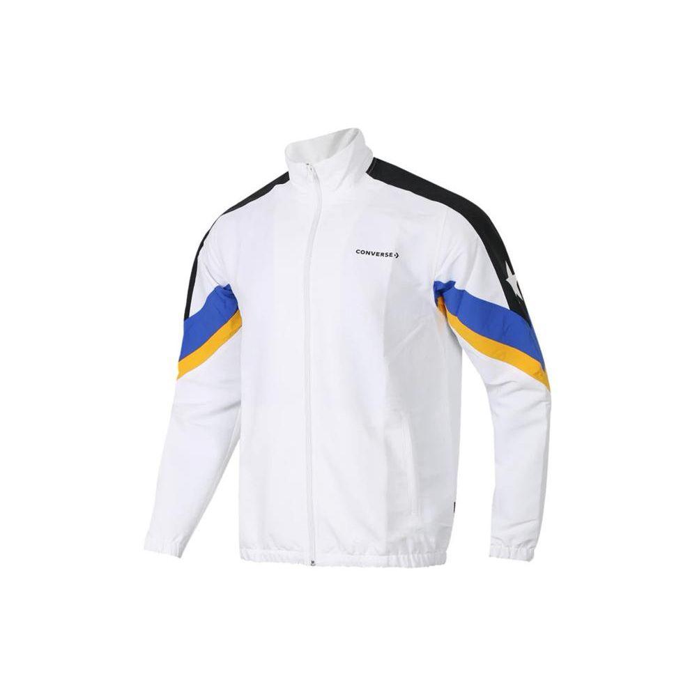 

Converse Color Block Collar Woven Jacket Men Jackets White 10006473-A01