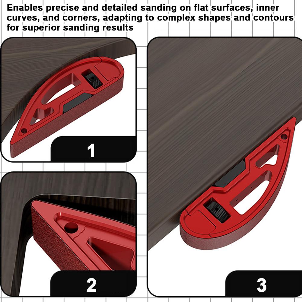 Manual Sanding Belt Holder Aluminum Alloy Grinding Bracket with Adjustable Tension and Versatile Compatibility for