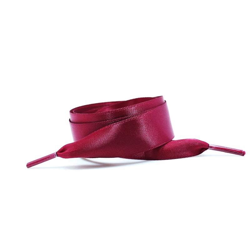 2 Paar 2cm Breite für Sneaker Flache Schuhe Schnürsenkel aus Baumwolle Satin Seidenband Schnürsenkel Verstellbare Länge 80cm/100cm/120cm/140cm