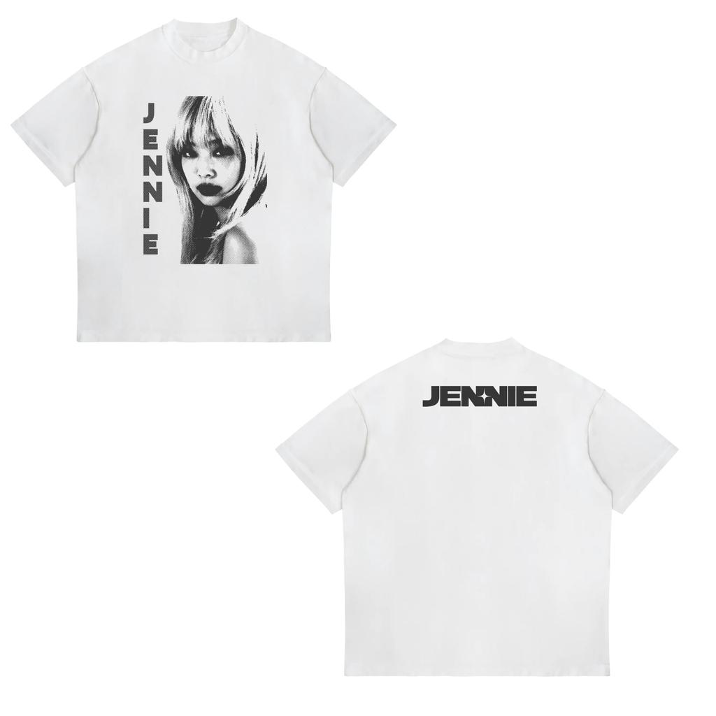 Jennie Ruby Album Printing TShirt Jennie Pretty Girl Unisextra Tshirt Unisex Fan Gift Tee Women Cotton High Quality Soft Top