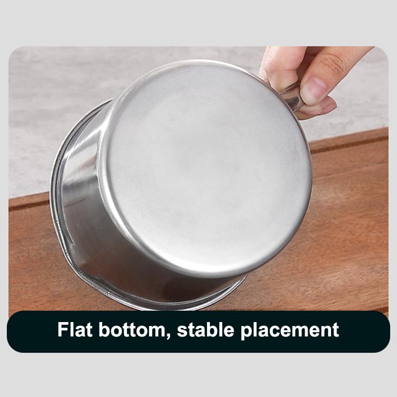 Glass Lid Bacon Grease Container Deep Fryer 1.3L Keeper With Handle Easily Refill Filter Pot Grease Strainer , With Glass Lid