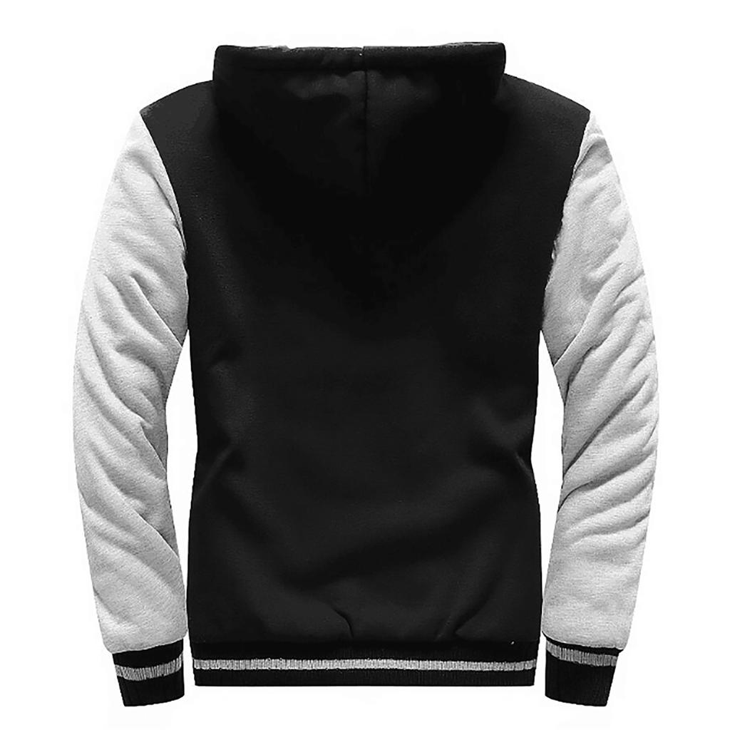 Men's Pullover Winter Workout Fleece Hoodie Jackets Full Zip Wool Warm Thick Coats