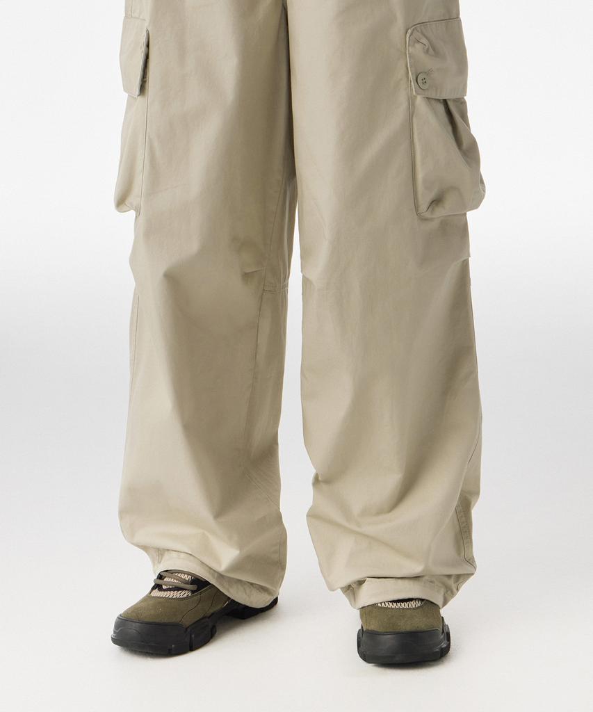 MUSINSA STANDARD WOMAN Women'S Cotton Parachute Cargo Pants [Light Beige]