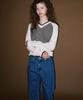 Annies Letter Stripe Knit (Ivory)