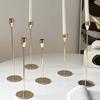 3Pcs High Footed Metal Candle Holders Creative Cup Candle Containers  Wedding Party