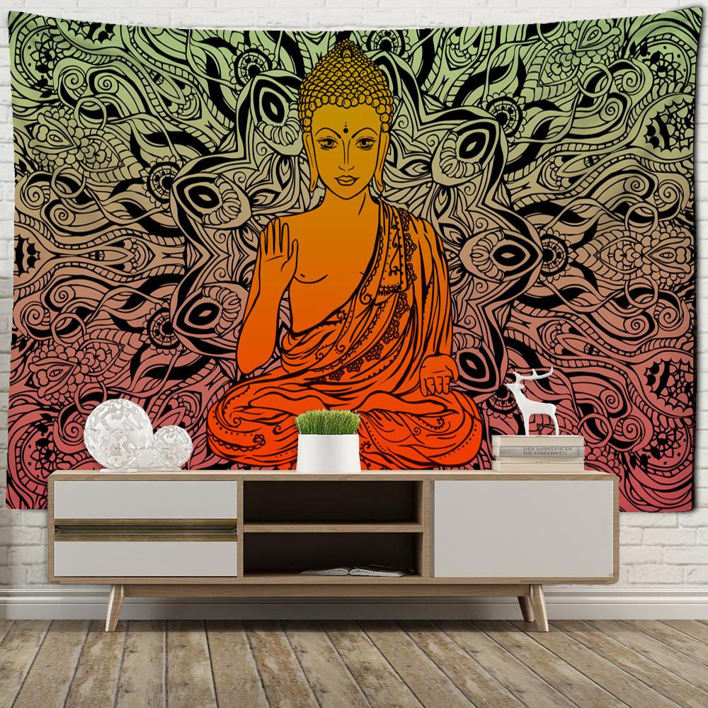 Indian Buddha Meditation Chakra Tapestry Wall Decoration Mandala Tapestry Witchcraft Bohemian Hippie Home Decoration Yoga Mat Bl