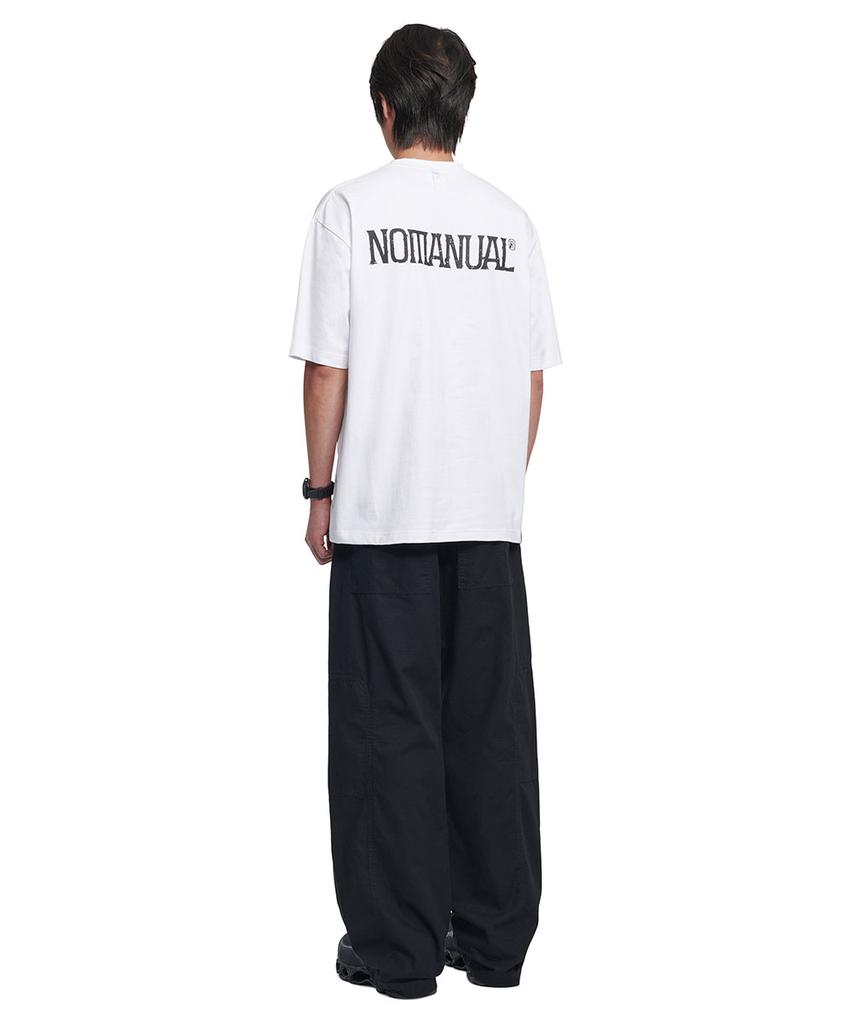 Nomaenyueol Two Face Logo T-Shirt - White