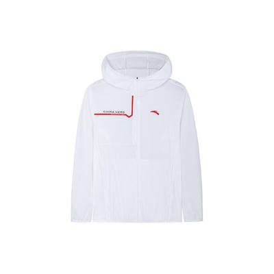 Anta Trainingsserie Buchstaben Reißverschluss Kapuzenjacke Leicht Bequem Sportjacke Herrenjacke Reinweiß 152427608-2