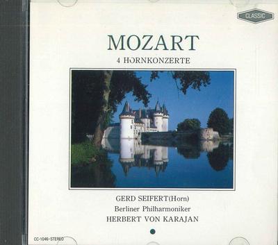 CD GERD SEIFERT, MOZART, HERBERT VON K - Mozart 4 Hornkonzerte CC1046 ECHO Japan ObiClassical Used