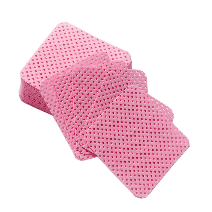 300Pcs Eyelash Glue Remover Cotton Wipes, Lint-Free Cleaning Cotton Pads, Makeup tools