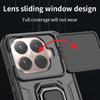 Military Armor Shockproof Slide Lens Protect Cover Fundas For Xiaomi 15T 14T 14 Ultra 13T Pro Case Magnet Car Holder Ring Coque