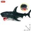 Oenux Ocean Animals Whale Shark Megalodon Crab Starfish Octopus Action Figures Soft Sea Life Model Educational Toy For Kids Gift