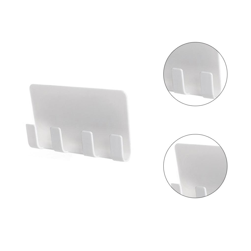 Wall-Mounted Mobile Phone Holder 4 Hook Hanger Tablet Hanger Rack