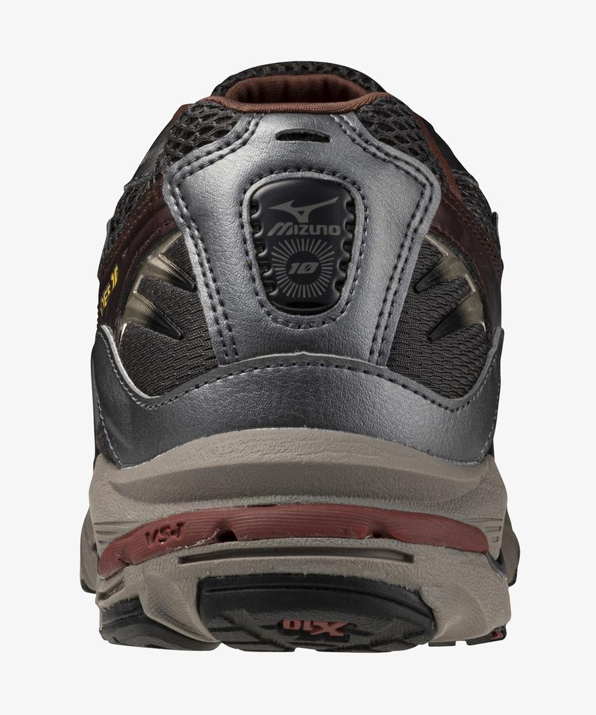 Mizuno (Unisex) Wave Rider 10 - Black Sand:Black:Chicory Coffee / D1Ga243112