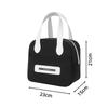 Letter Print Beenlove Solid Color Lunch Insulated Bag Portable Hand Held Bags