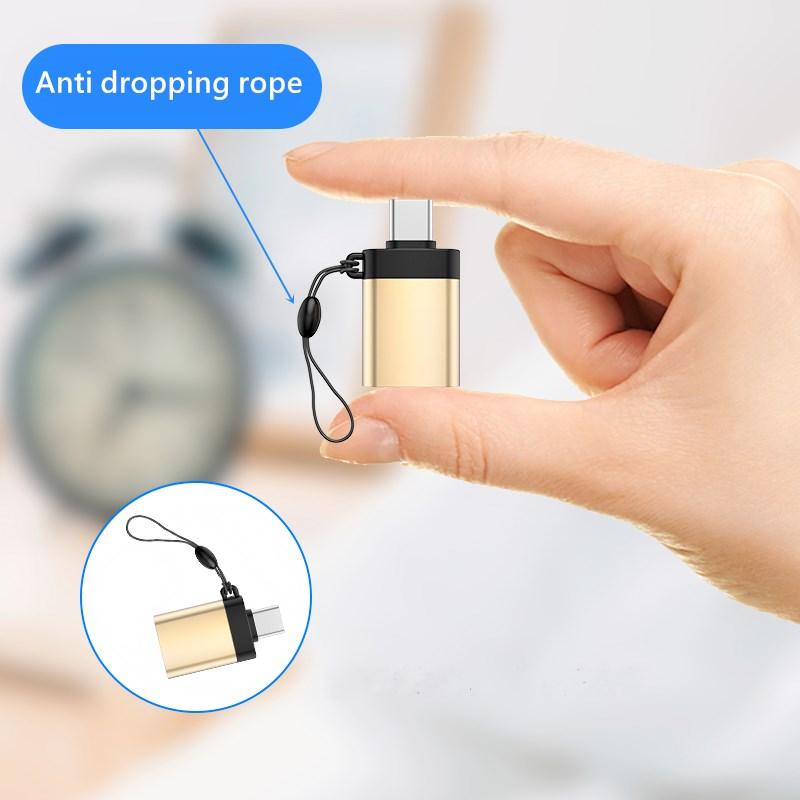 Blueendless Min USB To Type C Hub ადაპტერი USB C Otg ტიპის C კონვერტორი Macbook Pro-სთვის და ლეპტოპისთვის