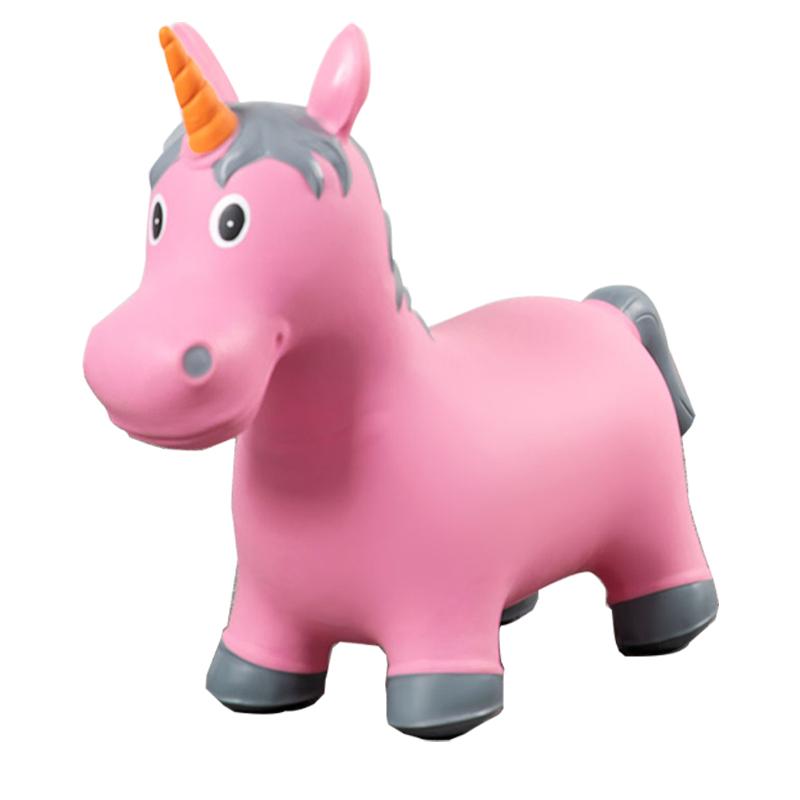Jumping Horse Hopper Baby Toddler Toy Kids Riding Toy Ride on Toddler Outdoor Toy Inflatable Animal Toys Unicornio for Toddler белый