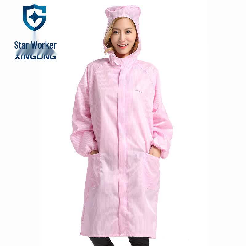 XINGGONG Anti-static Cleanroom Hooded Protective Suit XGJ-6 S