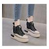 Board Shoes with High Heels and Thick Soles, Heightening Casual High-top Shoes