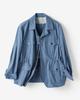 Declasse Linen Cotton Safari Size Steel 56143 Men's Jacket, M, Blue,