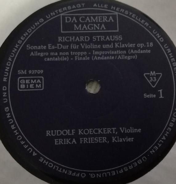 

LP Record RICHARD STRAUSS GERHARD MANTEL RU Cellosonate Violinsonate SM93709 Da Camera Magna 1971 Germany Classical Used