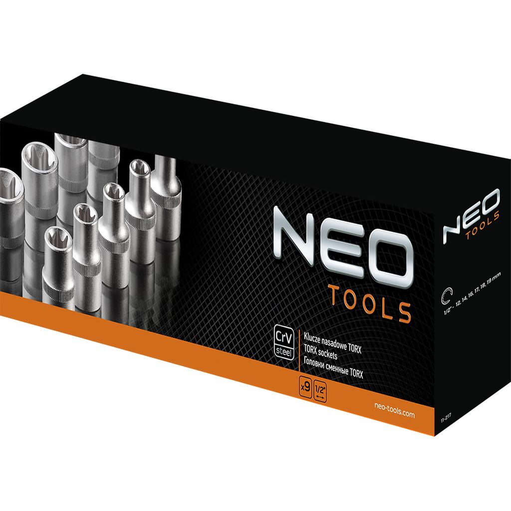 1/2" Torx socket wrenches, set of 9