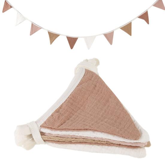 Baby Banner Flag Nursery Garland Triangle Bunting Flag Soft Fabric Vivid Color Kids Banner Nursery Decor