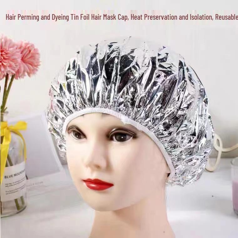 Self-Heating Aluminum Foil Hair Steaming Cap for Hairdressing