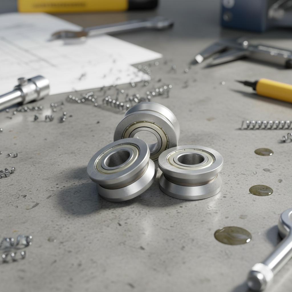

1PCS LV204-57 Groove Round Bottom Track Pulley Bearing Sliding Rollers Bearing For Industrial And Photographic Tool Parts China Mainland
