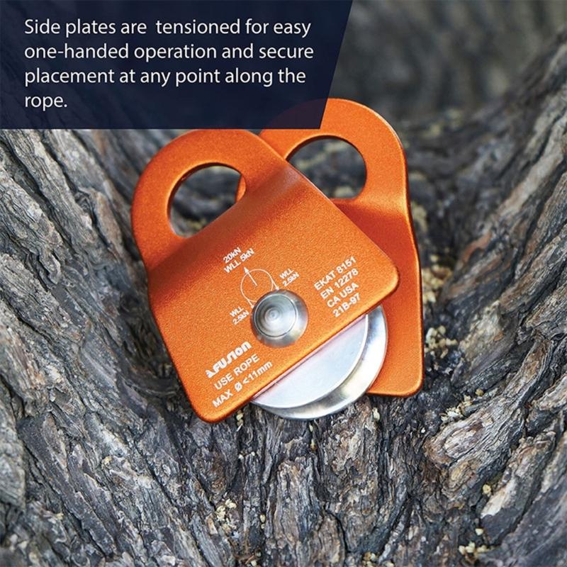 Practical Aluminum Descendings Device for Technical Climbing Gear and Safety Equipment Support 2000kg Statics Load