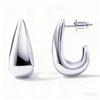 Fashionable Copper-Plated Teardrop Geometric Stud Earrings - Versatile Women's Gift