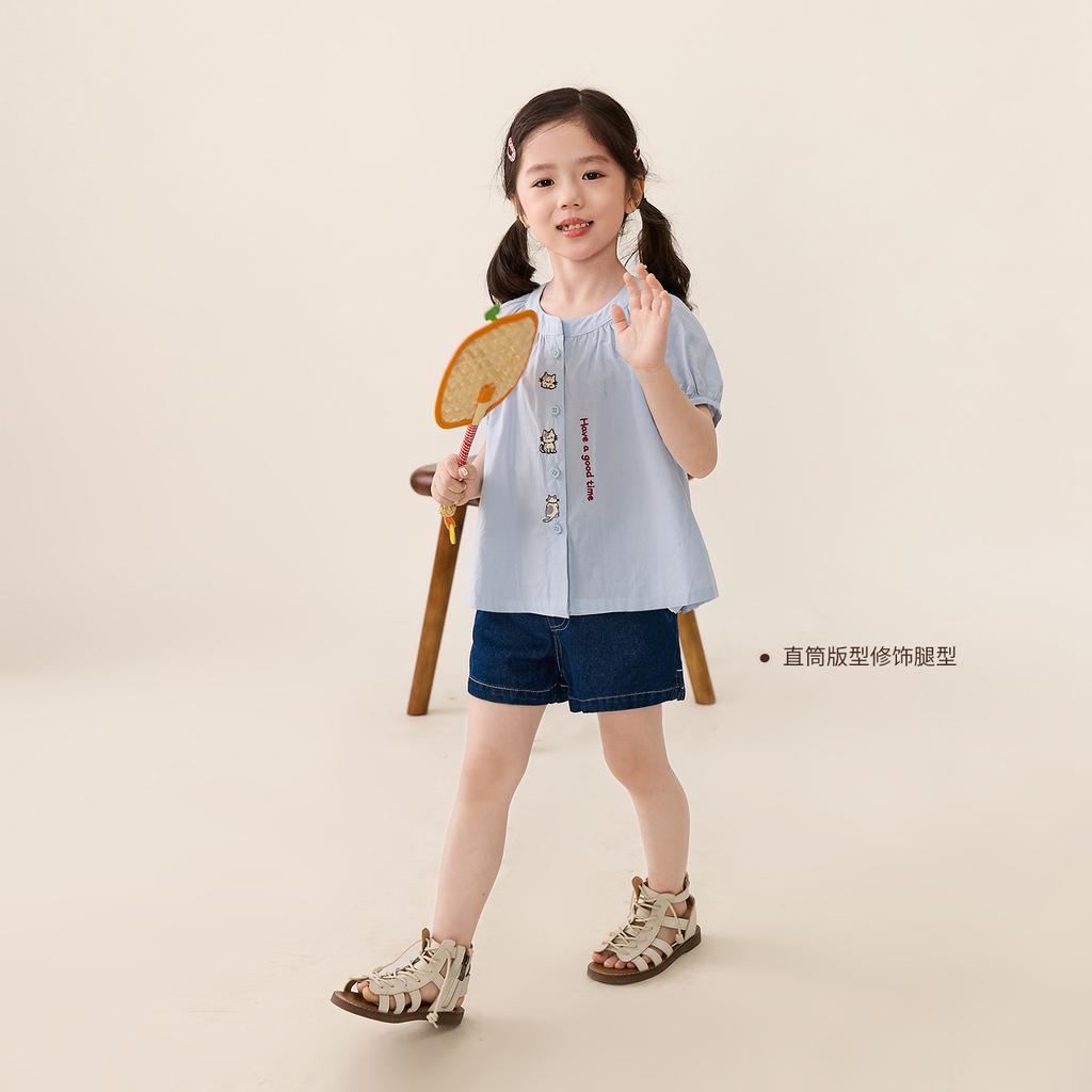 LUSON Children's Summer Denim Shorts