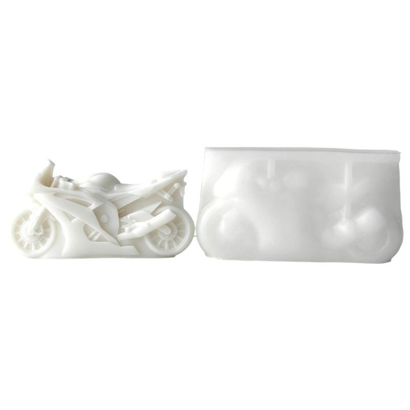 Stampi in Silicone a Forma di Motocicletta Resistenti al Calore Facili da Sformare per Realizzare Candele Sapone Cioccolato Gesso Ornamenti Resina Arte