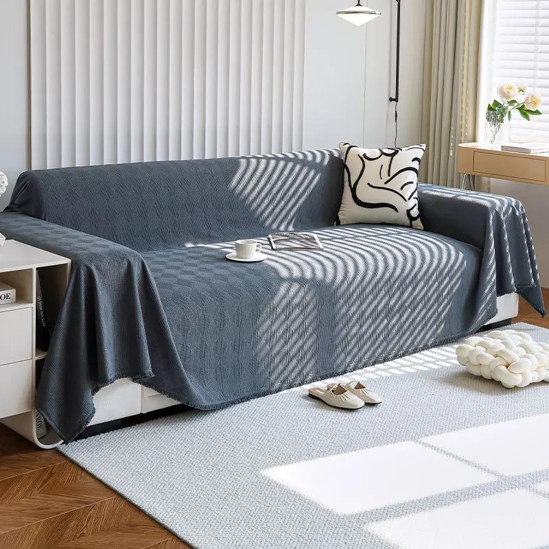 Husă de canapea modernă din chenille, prosop universal de canapea, aruncă anti-zgârieturi pentru pisici, pătură de canapea pentru decorul camerei de zi