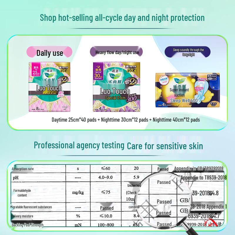 Laurier Kao Zero Sense Ultra-Thin Sanitary Napkins