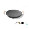 Round Shape Smokeless Griddle Pan 30/32/34/36/38cm Barbecue Plate Non-Stick Frying Pan  Travel BBQ
