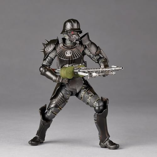 Kaiyodo Takeya-style Articulated Figure Protect Gear "Type 34 Special Enhanced Armor" Black Ver. Approximately 150mm tall. Non-scale PVC & ABS painted