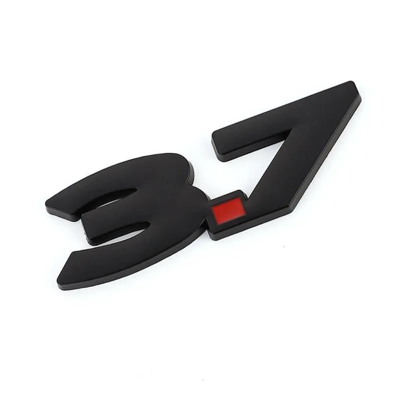 3D Metal 3.7 Logo Car Sticker Auto Grille Badge Trunk Decals for Infiniti Q50 Q50S Q50L G37 Q30 QX60 Q70 G25 QX70 FX35 FX37