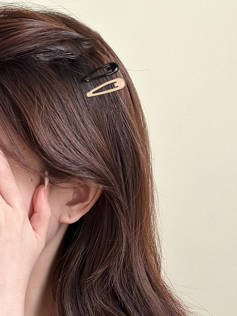 20 Pcs Multicolour Metal Hair Clips for Women,Black Snap BB Barrettes for Women,Cute Candy Colour Styling Hair Accessories