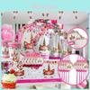 Corona Unicornio Suministros para Fiesta de Cumpleaños Infantil Vajilla Encantadora Vasos Tenedores Platos Y Servilletas