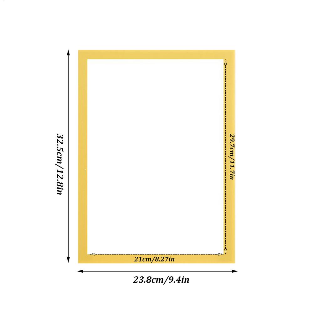 A4 Removable Picture Frames Magnetic Picture Frame Home Decor for Car Door Bedroom School Classroom Travel Vacation Graduation