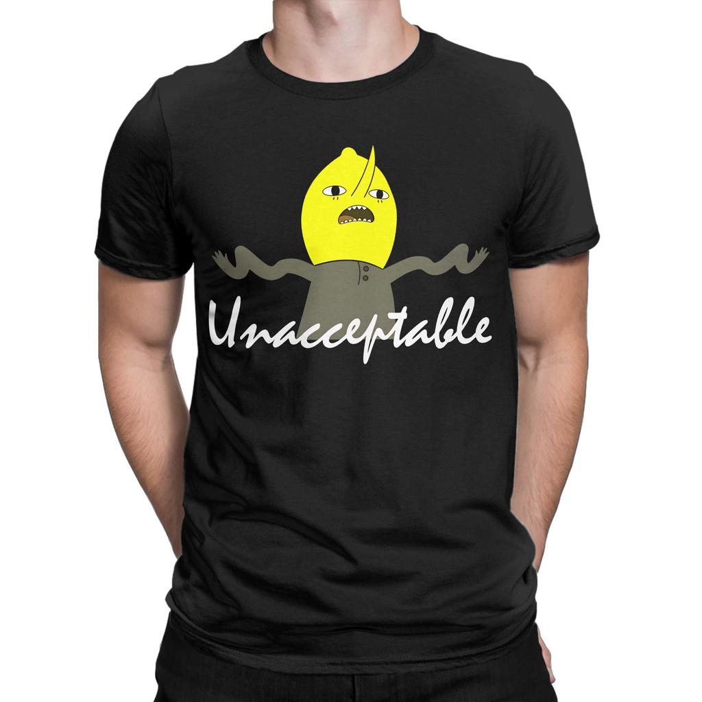 Unacceptable T Shirt Summer Lemongrab Pure Cotton T Shirts For Unisex Hipster Print Tshirt Short Sleeve Aesthetic Top Tees