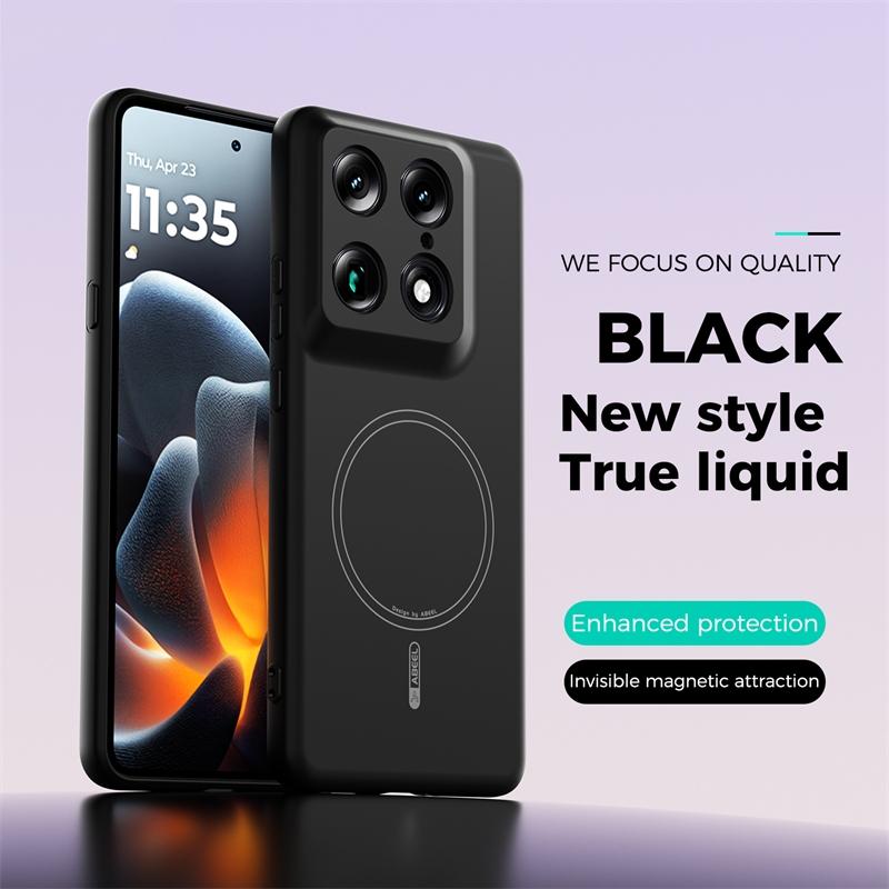Flüssigsilikonhülle für Motorola Edge 70 Fusion+ 60 X70 Air Pro G77 Magnetische Hülle für MagSafe Stoßfeste Weiche Schutzhülle