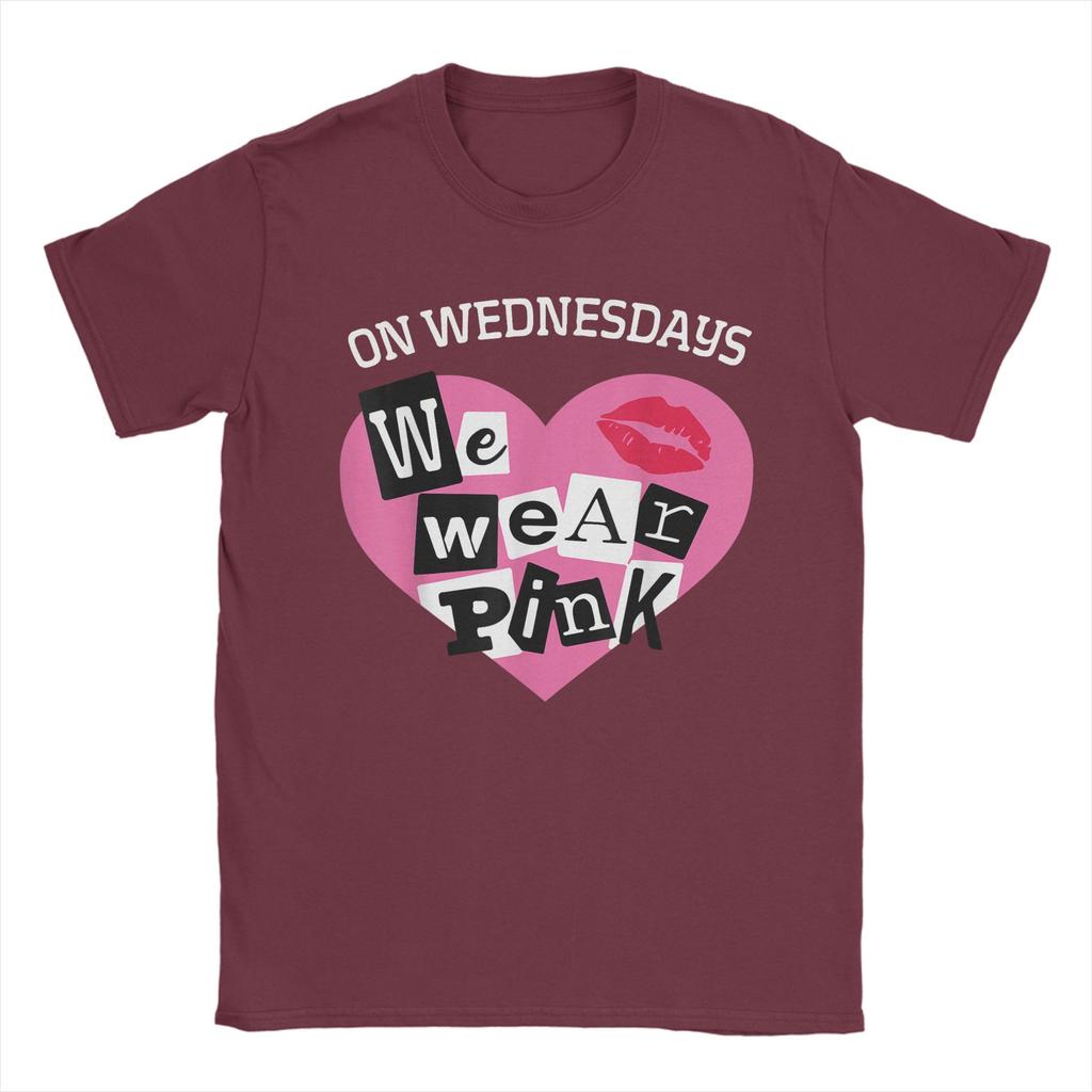 Neuheit Am Mittwoch tragen wir Rosa Lustige T-Shirts für Männer Rundhals Reine Baumwolle T-Shirts Kurzarm T-Shirts Geschenkidee Tops