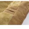 Men's Corduroy Vest with Fleece Lining, Thickened Vest, Plus Size Stand Collar, Multi-Pocket Workwear, Down Cotton Vest, Trendy