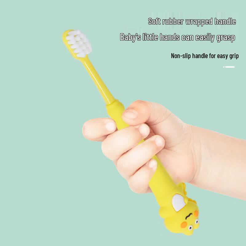 RAOYI Children's Silicone Handle Soft Bristle Toothbrush (2-Pack)