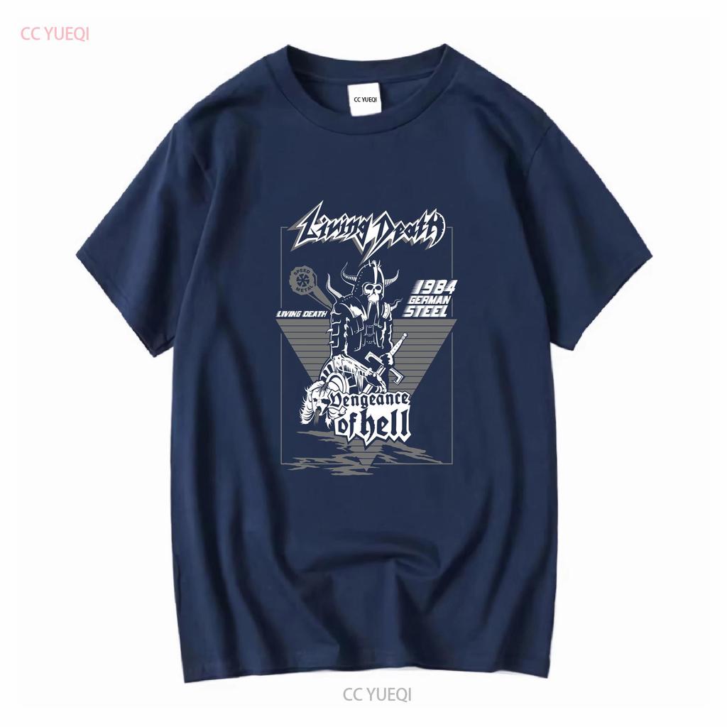 NWT Living Death S/W Underground Musik T-Shirt Lang- oder Kurzarm Vintage Gewaschenes Oberteil Für Den Alltag Designer Kleidung