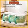 Dustproof 3-Compartment Spice Jar Set